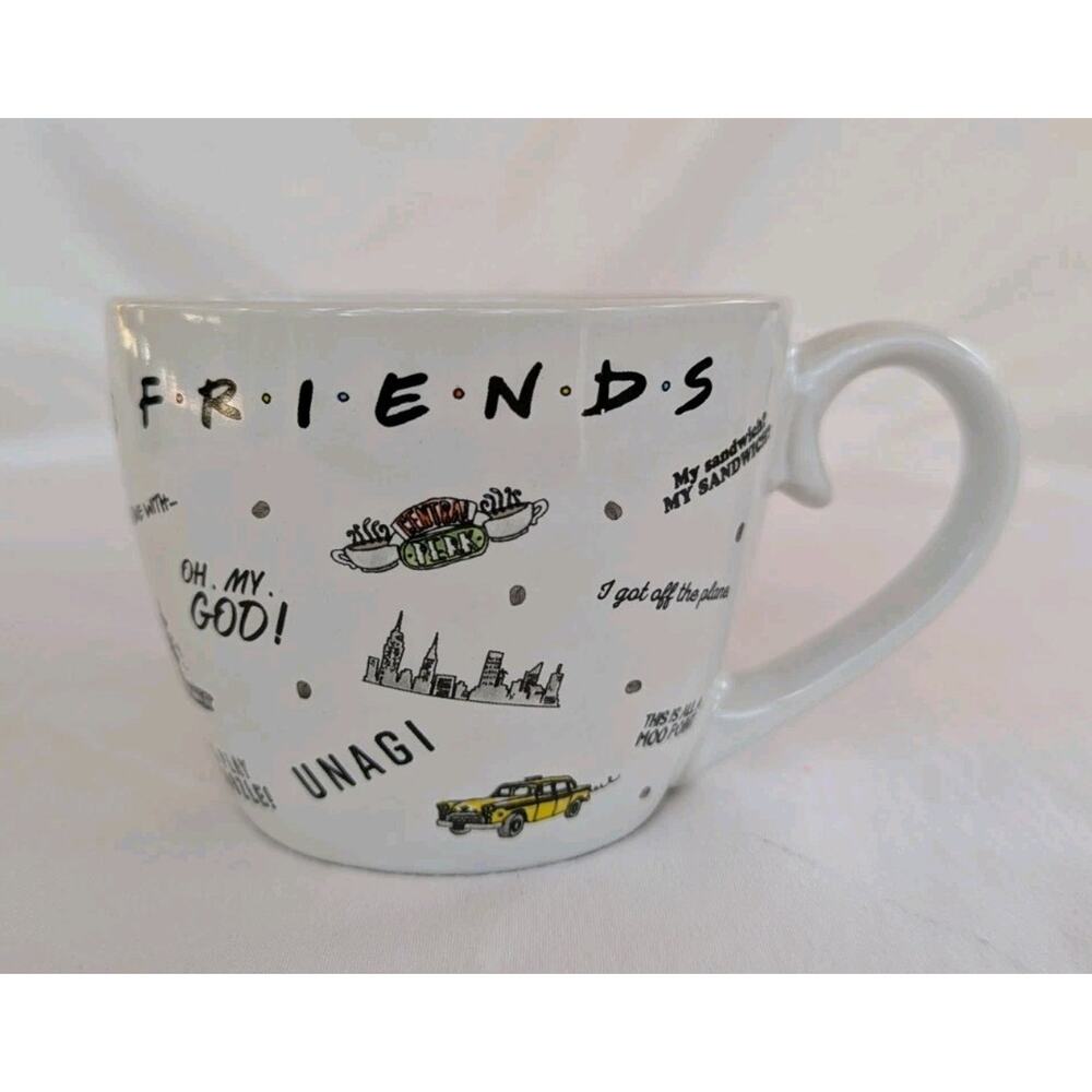 FRIENDS 90’s TV Show Quotes Cup Mug Cappuccino Latte Paladone Warner Bros